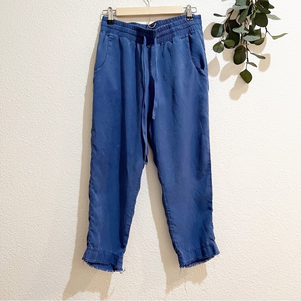 Cloth & Stone- Blue Tencel Raw Hem Pants Size XS